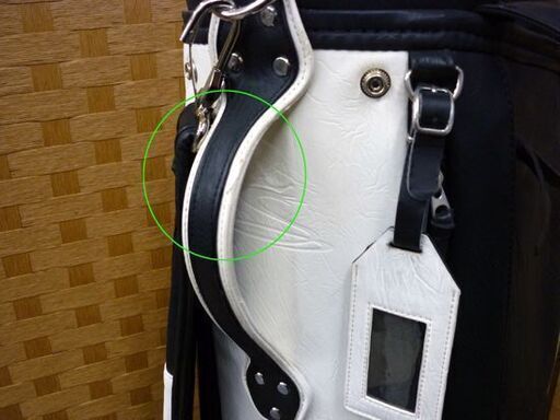 ☆cobra キャディバッグ ブラック×ホワイト 口径約23cm 9型 コブラ