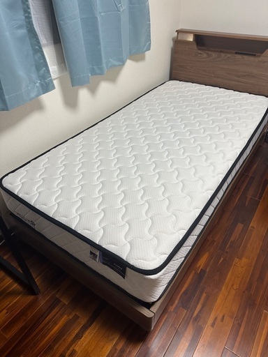 シングルベッドフレーム＋マットレスセット