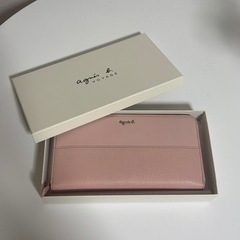 agnes b 財布　くすみピンク　箱付きの画像