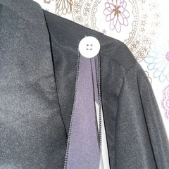 春物　黒コート🧥の画像