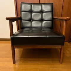 カリモク60 Kチェア　1シーター　ブラック