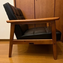 カリモク60 Kチェア　1シーター　ブラックの画像
