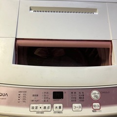 AQUA アクア 全自動洗濯機 6.0kg AQW-KS6F 送風・簡易乾燥の画像