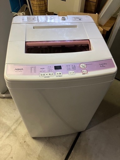 【中古】全自動洗濯機　AQUA　アクア　AQW-KS6F(P) 洗濯機　中古洗濯機 中古】全自動洗濯機 AQUA アクア AQW-KS6F(P) 洗濯機 中古洗濯機