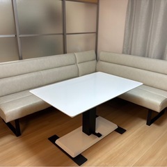 ソファー2点セット＋昇降テーブルの画像