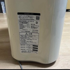 加湿空気浄機　SHARP KC-D40-Wの画像