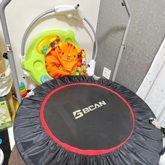 BCAN トランポリン手すり付き102cm 耐荷重150kgの画像