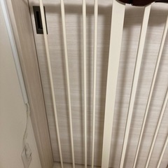 キスベイビー　ベビーゲート　ペット　110㎝　ハイタイプ　拡張フレーム付き　　　の画像