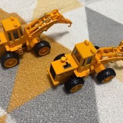 働く車　重機➕トミカ、プラレール等の車おもちゃもつけます。の画像