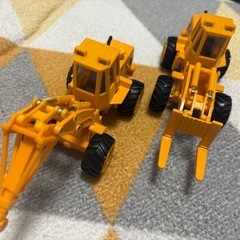 働く車　重機➕トミカ、プラレール等の車おもちゃもつけます。の画像