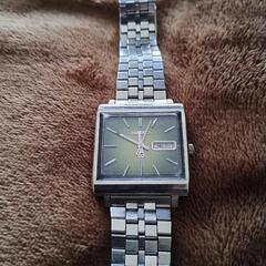 激渋激レア SEIKO TYPE2 クォーツ　希少緑ギョウシェ文...