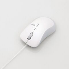 ※当選者様とお話し中※【無料】【美品】【全国発送可能】ELECOM（エレコム）静音有線マウス（3ボタン）ホワイト M-BL24UBSWH の画像