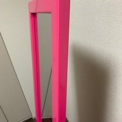 🌟ピンクの全身鏡／スタンドミラー（MSC-M300）幅30×高150cm🌟の画像