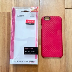 【お譲りします】iPhone6  スマホカバー　エレコム　赤