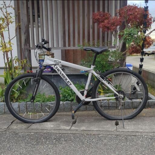 取引終了 ※ 26インチ 自転車 オリーブ ママチャリ ライト付き 鍵付き