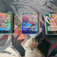 ワンピースカードゲーム 引退品まとめ売り sr sec パラレル デッキ3種類付の画像