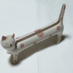 ♡　白地に茶模様の可愛い写真立て(新品未使用)　♡