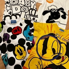 【100㎝10点】Disney等Tシャツとパンツセットの画像