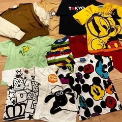 【100㎝10点】Disney等Tシャツとパンツセットの画像