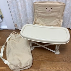 ベビーチェア テーブルチェア キッズチェア 子供 赤ちゃん お食事椅子 撮影 折り畳み携帯式 軽量 赤ちゃん 幼児用 滑り止め  収納袋付き の画像