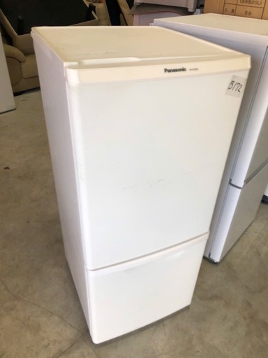 NO B172 ?福岡市内配送設置無料✨?パナソニック 冷蔵庫 2ドア 138L マットバニラホワイト NR-B14BW-W 2019