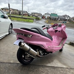 マジェスティc マジェ　250 ビックスクーター　ピンク　フルカスタム　さくら色　の画像