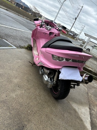マジェスティc マジェ　250 ビックスクーター　ピンク　フルカスタム　さくら色　 マジェスティc マジェ250 ビックスクーターピンクフルカスタムさくら色
