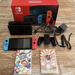任天堂Switch本体&マリオパーティー、大神ソフト2点付き