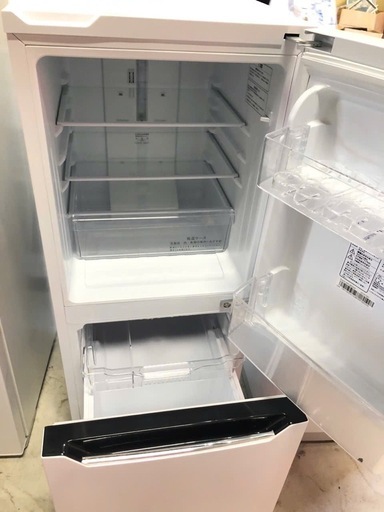 NO B167 ?福岡市内配送設置無料✨?ハイセンス 【右開き】130L 2ドアノンフロン冷蔵庫 エディオンオリジナル パールホワイト