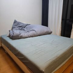  IKEA MANDAL Bed マンダール　ダブルベッドの画像