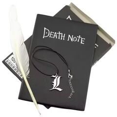   DEATH NOTE デスノート　羽ペン　Lネックレス　しお...