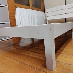 世田谷区近辺配送可能　シングルベット木製フレーム　スノコベット　シンプル設計　　の画像