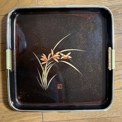 茶托 木製5枚セットとお盆の画像
