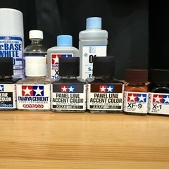 模型•プラモデル•ガンプラ　塗料•溶剤セットの画像