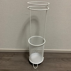 🌟ニトリのスチール製傘立て（ホワイト）お譲りします【未使用品】🌟の画像