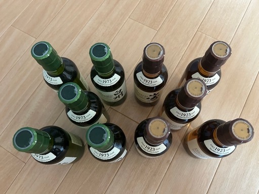山崎•白州ミニボトル10本セット (スト) 大師橋のウイスキーの