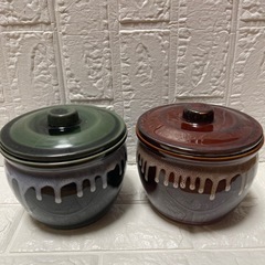 【一度使用】小壺／梅干し・漬物入れ 2個セットの画像