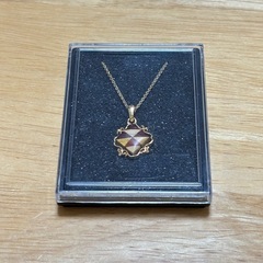 寄木細工 ネックレス