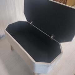 【5/15までの出品】salut! サリュ脚付き収納スツールの画像