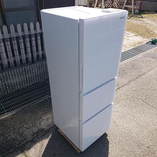 ハイセンス2022年製283L冷蔵庫 自動製氷 ガラスドア 美品