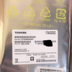 東芝 内蔵HDD 3.5インチ 2TB TV録画モデル DT02...