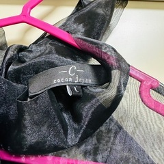 cocon japan 黒 レースドレス ノースリーブの画像