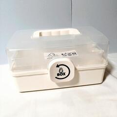 救急箱 2段収納 トレイ付き 救急バッグ 救急ボックス 薬ケース 収納 バッグの画像