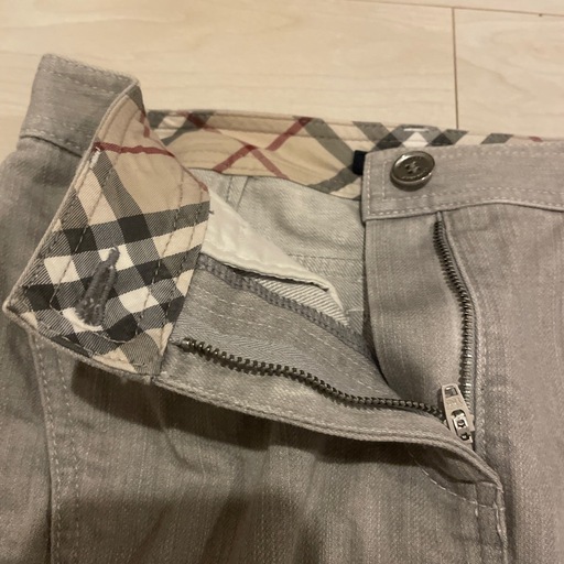 【美品】BURBERRY LONDONデニムスカート 36 ライトグレー