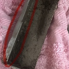 受付終了　ドアの留め部分の金属カット