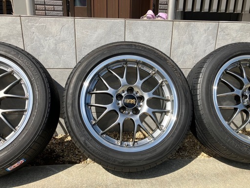 BBSホイール18インチ　RS-GT 5穴　左2本