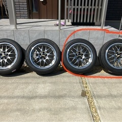 BBSホイール18インチ　RS-GT 5穴　右2本