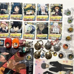 家庭教師ヒットマンREBORN! グッズまとめ ストラップキーホルダー 下敷き ファイル フィギュア カードの画像