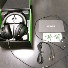 【超美品】Razer Kraken Black クラーケン ブラック　ヘッドセットの画像