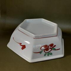 陶器 六角型盛り鉢 約18cm(対角線)の画像